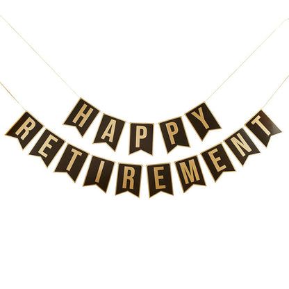 Happy Retirement Banner x2 2m