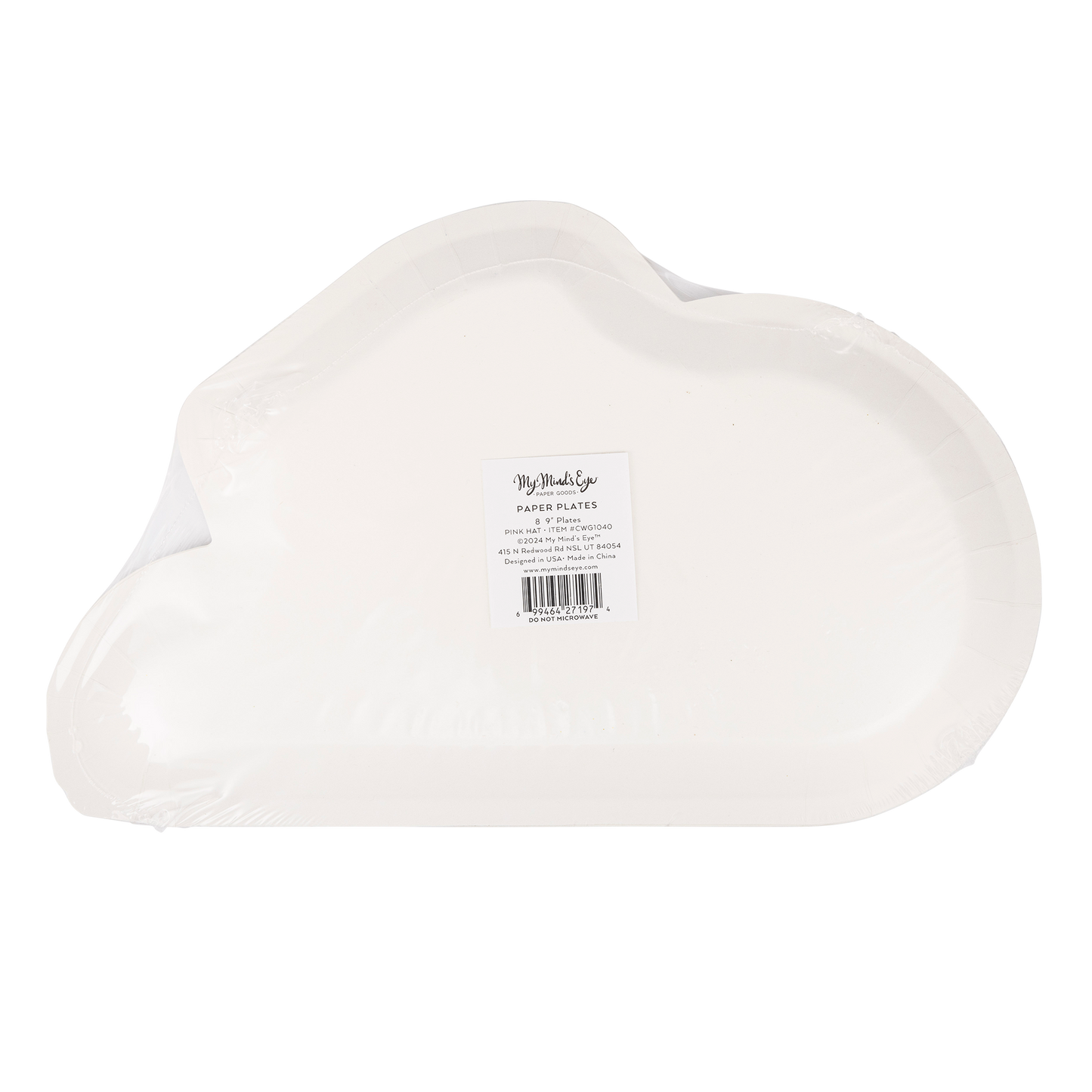 Cowgirl Hat Shaped Paper Plate