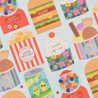 Popcorn Birthday Card