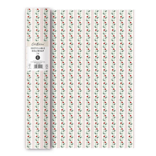 Cath Kidston Wrapping Paper 3m Heart Rose Gift