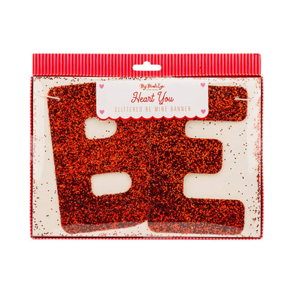 Be Mine Glitter Banner