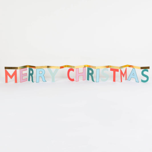 Merry Christmas Concertina Card by Meri Meri