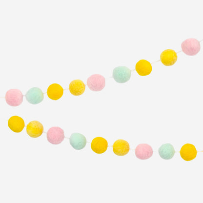 Pastel Felt Garland Decoration