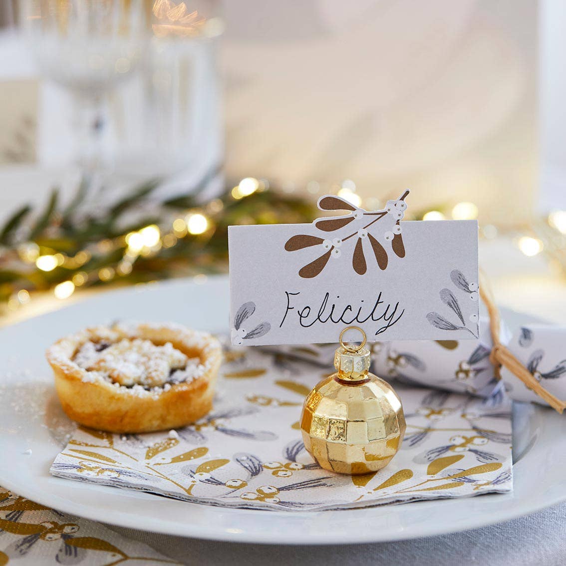 Gold Glass Disco Ball Place Card Holders – The Balloon Works