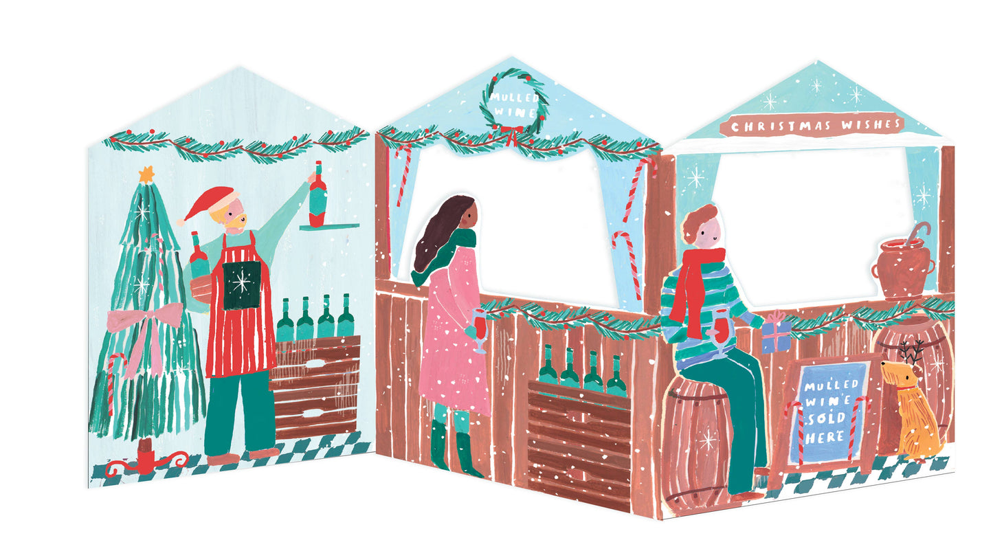 Nutmeg Open Christmas Market Stall Card