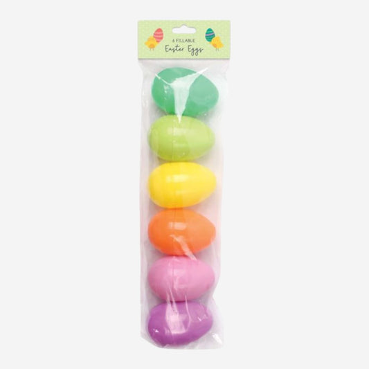 Refillable Easter Eggs - 6 pack