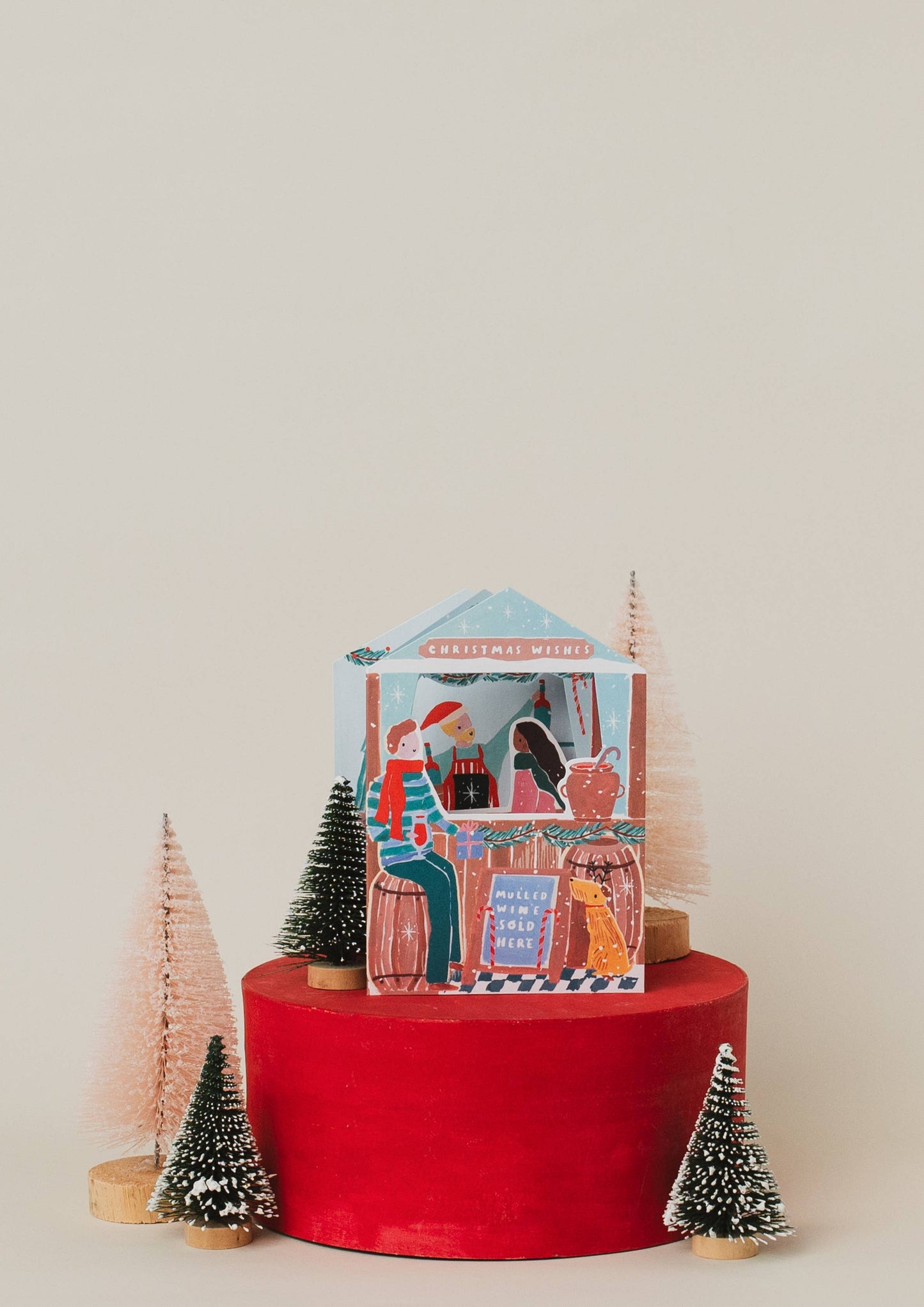 Nutmeg Open Christmas Market Stall Card