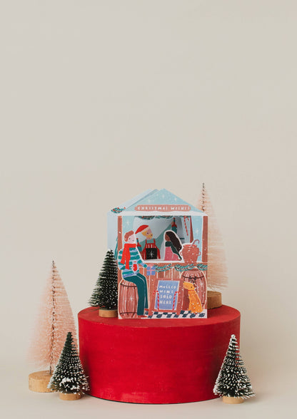 Nutmeg Open Christmas Market Stall Card