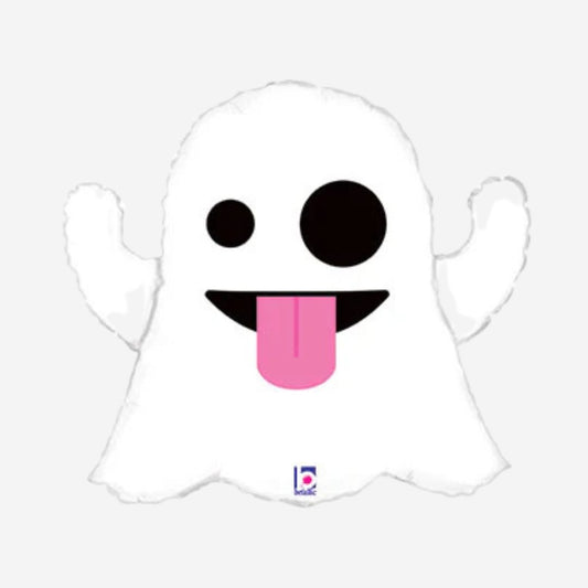 Emoji Ghost Inflated Foil Balloon