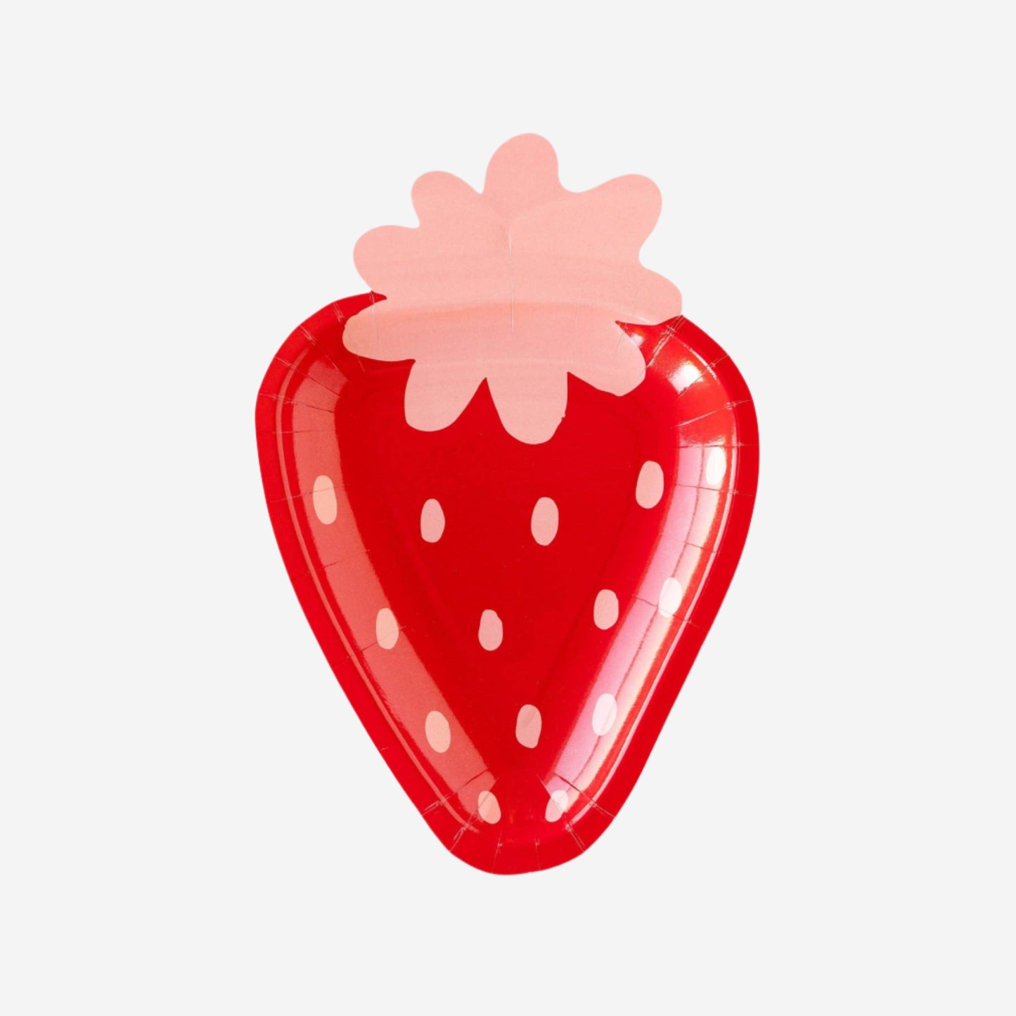 Strawberry Shaped Paper Plate