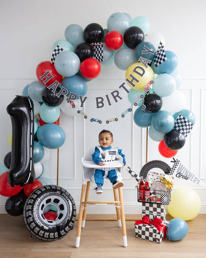 Miles per Hour Happy Birthday Banner