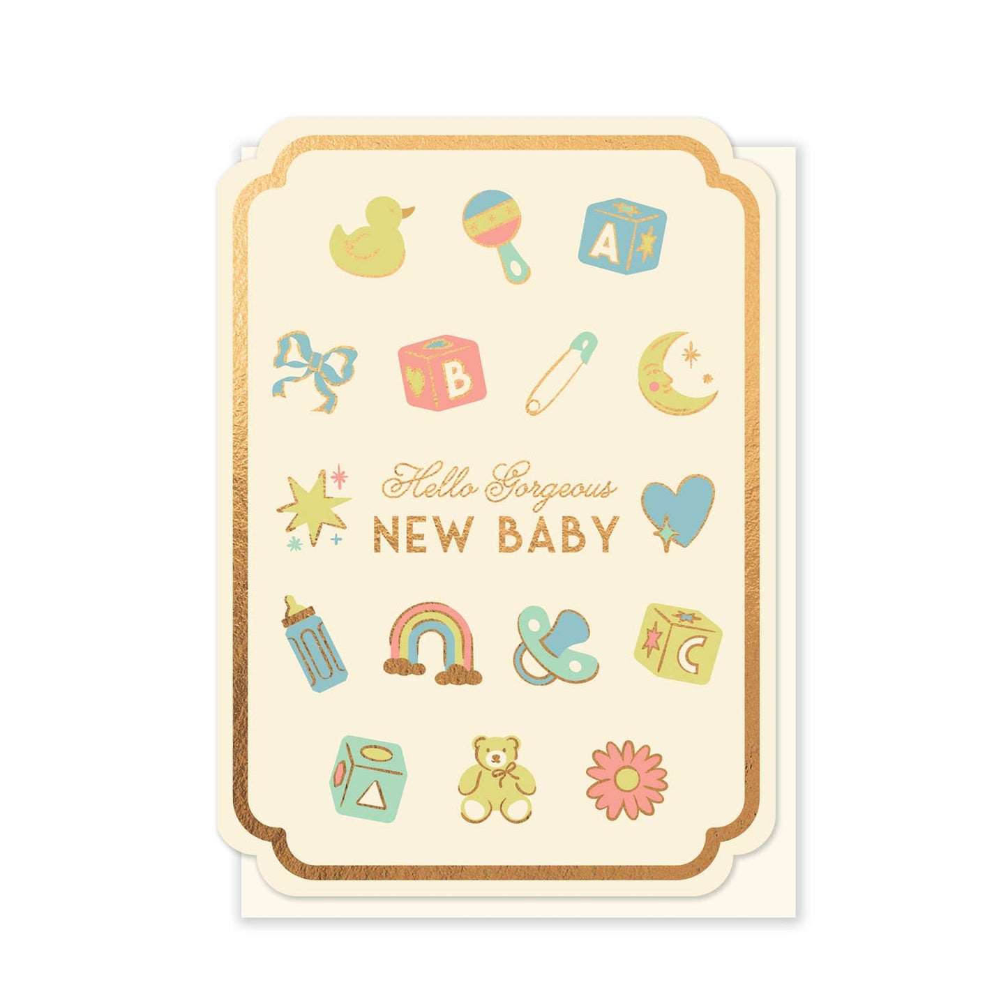 New Baby Stuff Card | New Baby Card | Luxury Foil Card: Celo Bags