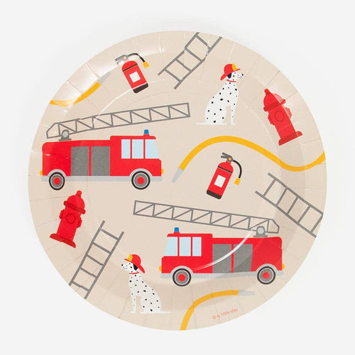 Firefighter Party Plates