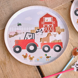 Farm Animals Paper Party Plates