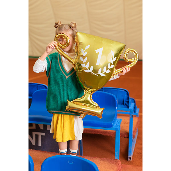 No.1 Gold Trophy Cup Inflated Foil Balloon