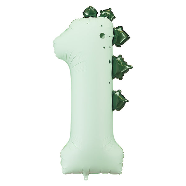 Dinosaur Inflated Foil Number Balloons 1 to 3