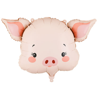 Pig Head Inflated Foil Balloon