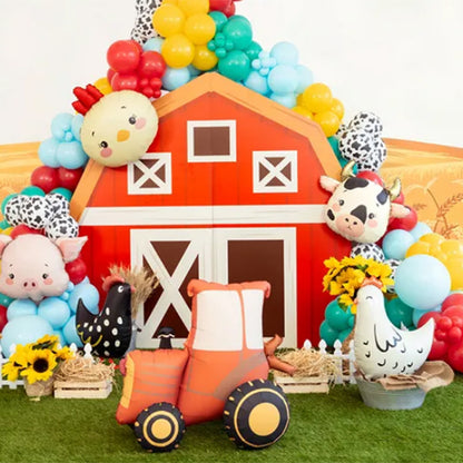 Tractor Standing Inflated Foil Balloon