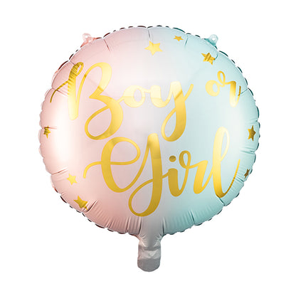 Boy or Girl Mix Inflated Foil Balloon