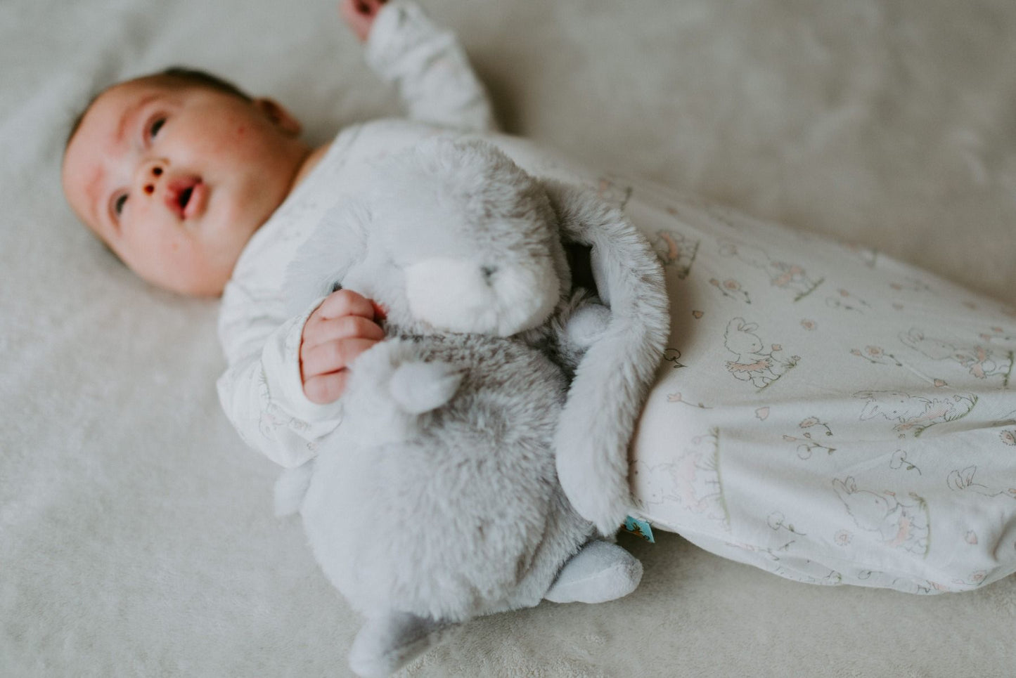 Tiny Nibble Bunny Grey 20 cm