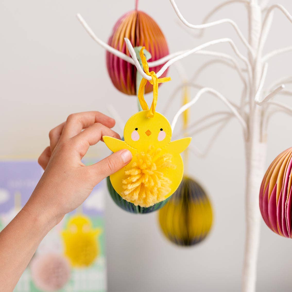 DIY Pom Pom Easter Decorations | 6 Pack | Easter Decor |