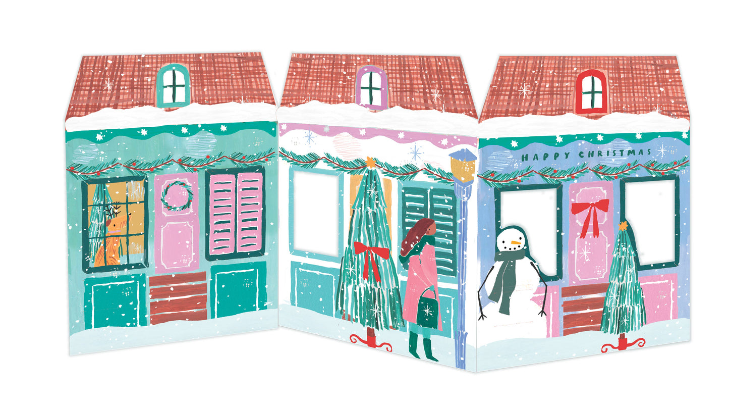 Nutmeg Open Christmas Cottages Card