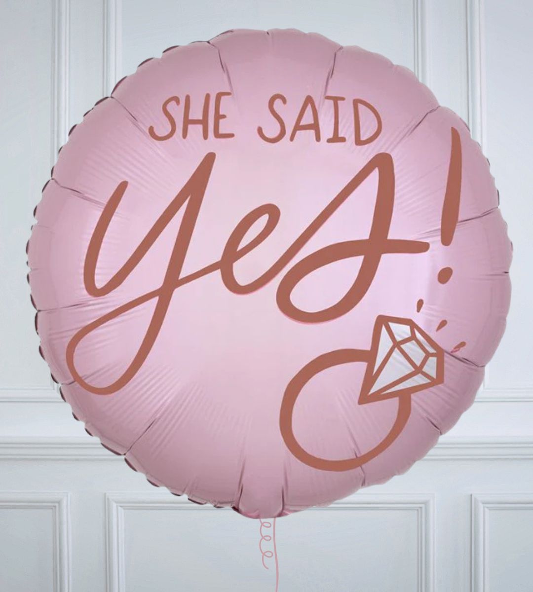 Future Mrs & She Said Yes Inflated Foil Balloon
