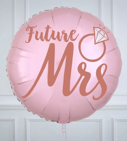 Future Mrs & She Said Yes Inflated Foil Balloon
