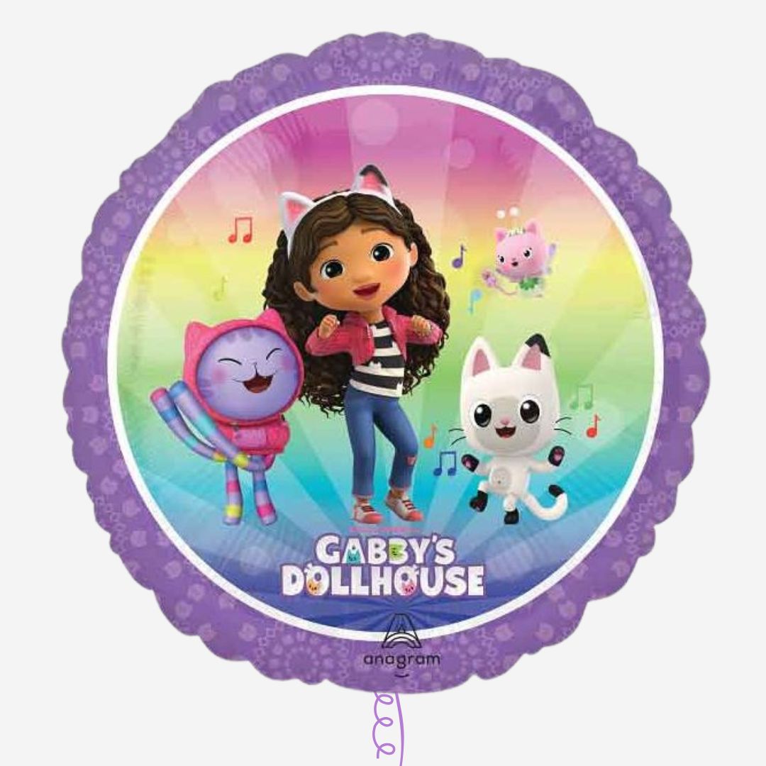 Gabby's Dollhouse Round Inflated Foil Balloon