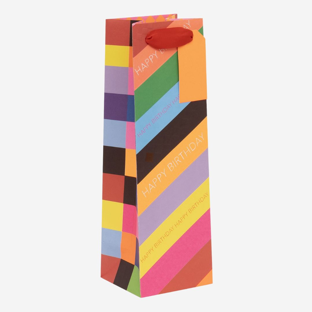 Colour Hub Bottle Gift Bag by Paper Salad