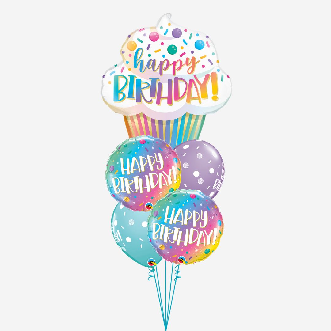 Blue Bubble Birthday Bouquet | Birthday Party Balloons | The Balloon Works