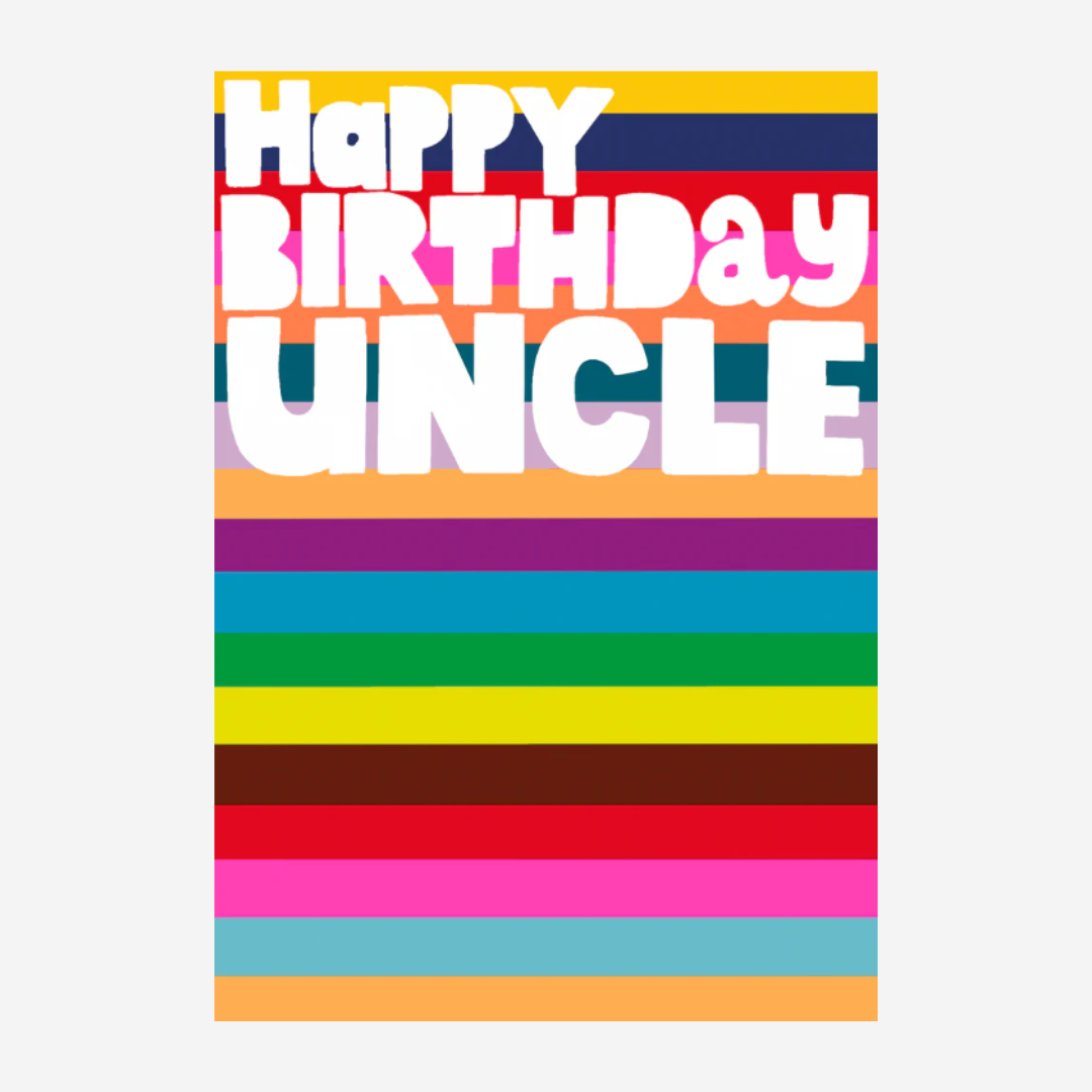 Happy Birthday Uncle Card by Paper Salad
