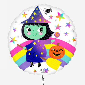 Rainbow Witch Standard Foil Balloon