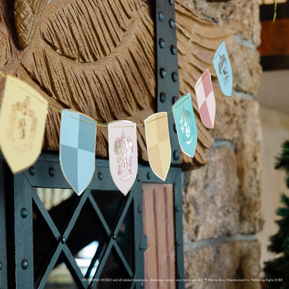 Harry Potter  House Pride Multicolour Decorative Hogwarts Banner