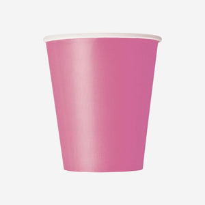Hot Pink Paper Cups (14 pack)