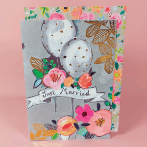Just Married Card by Paper Salad