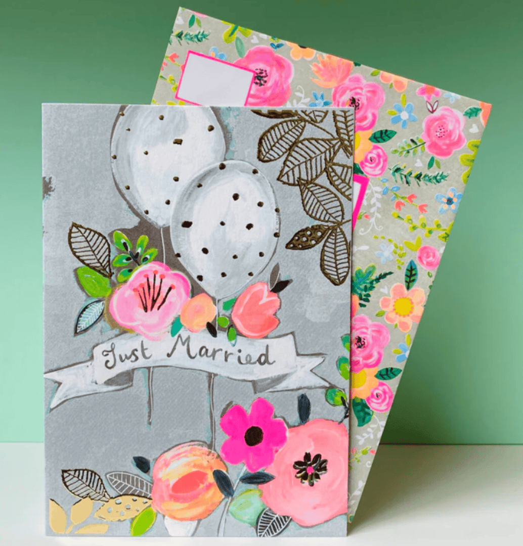 Just Married Card by Paper Salad