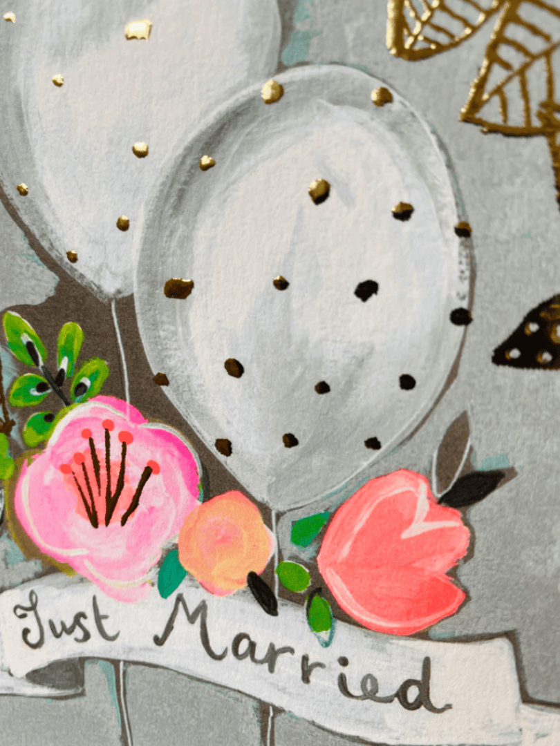 Just Married Card by Paper Salad