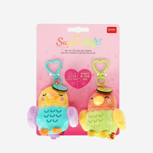 2 Key Rings with a Stuffed Toy - Legami