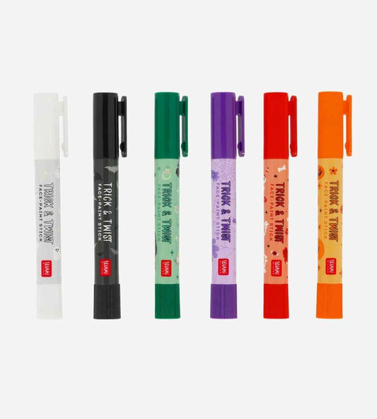 Set of Six Face-Paint Sticks - Trick & Twist