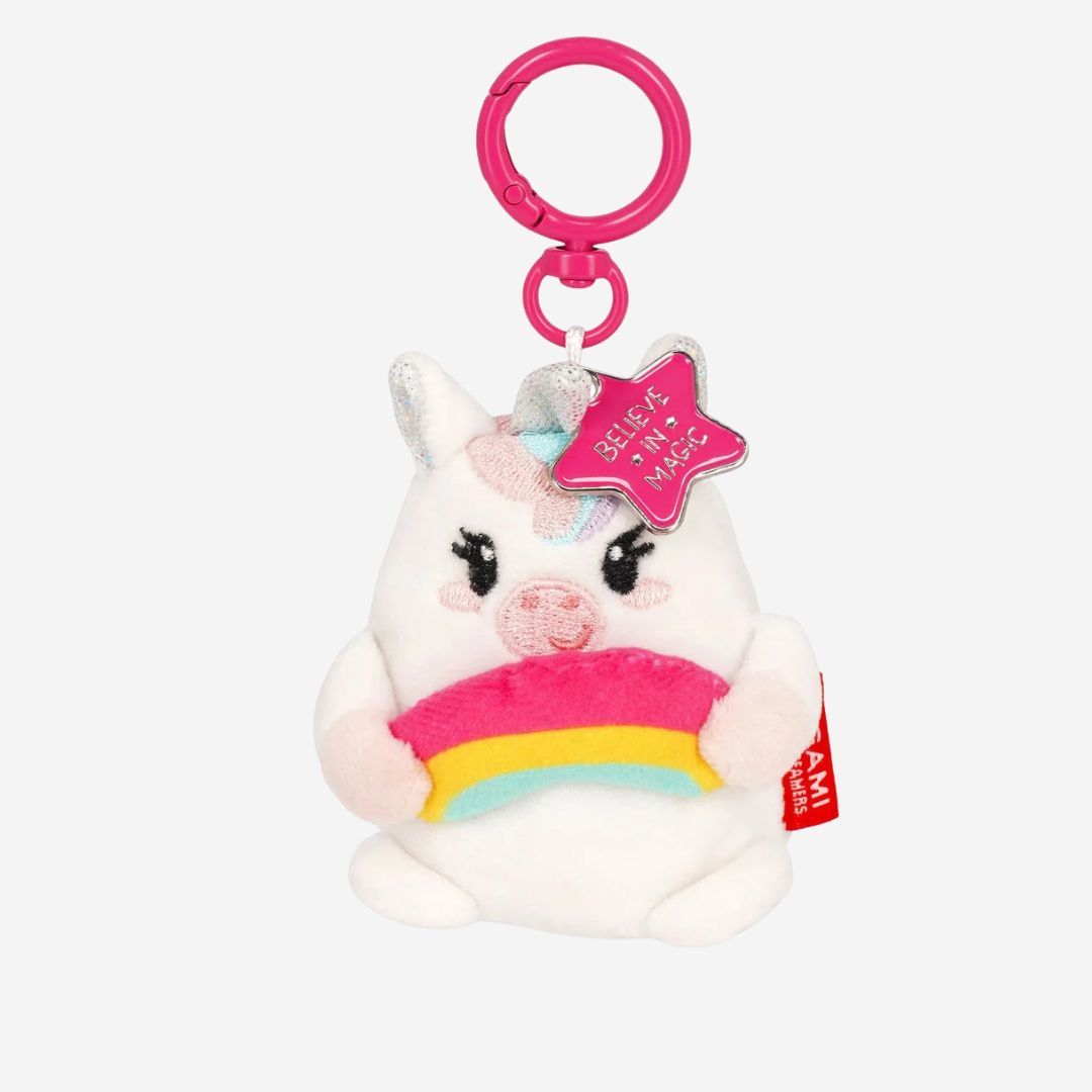 Super Soft Plush Key Ring - Unicorn