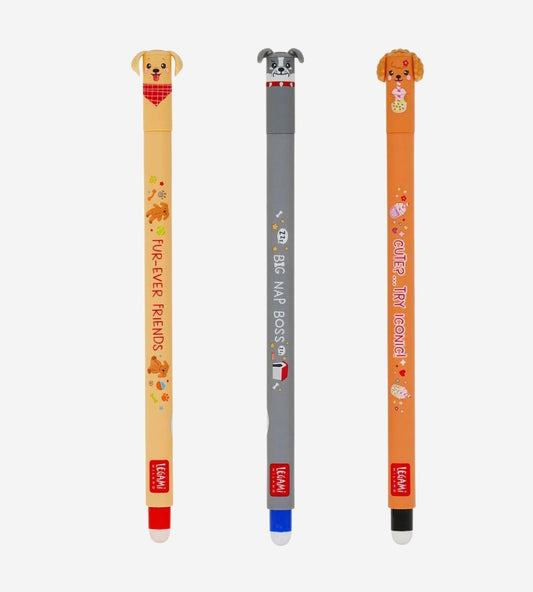 Set of 3 Erasable Pens - Erasable Pen - Fur-ever Friends