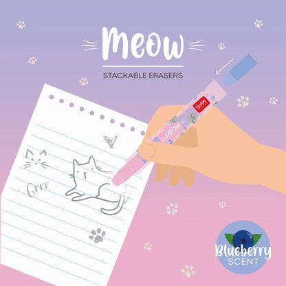 Meow Stackable Erasers