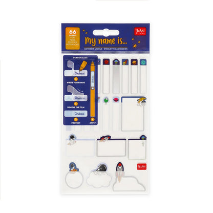 Adhesive Labels with Protective Film - My Name Is... - Space