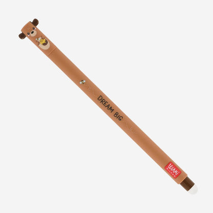 Legami Erasable Gel Pen - Bear - Red ink