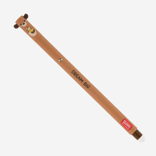 Legami Erasable Gel Pen - Bear - Red ink