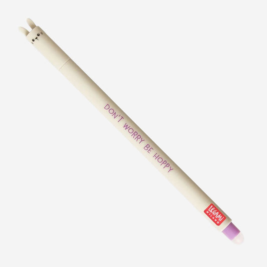 Legami Erasable Gel Pen - Bunny - purple ink