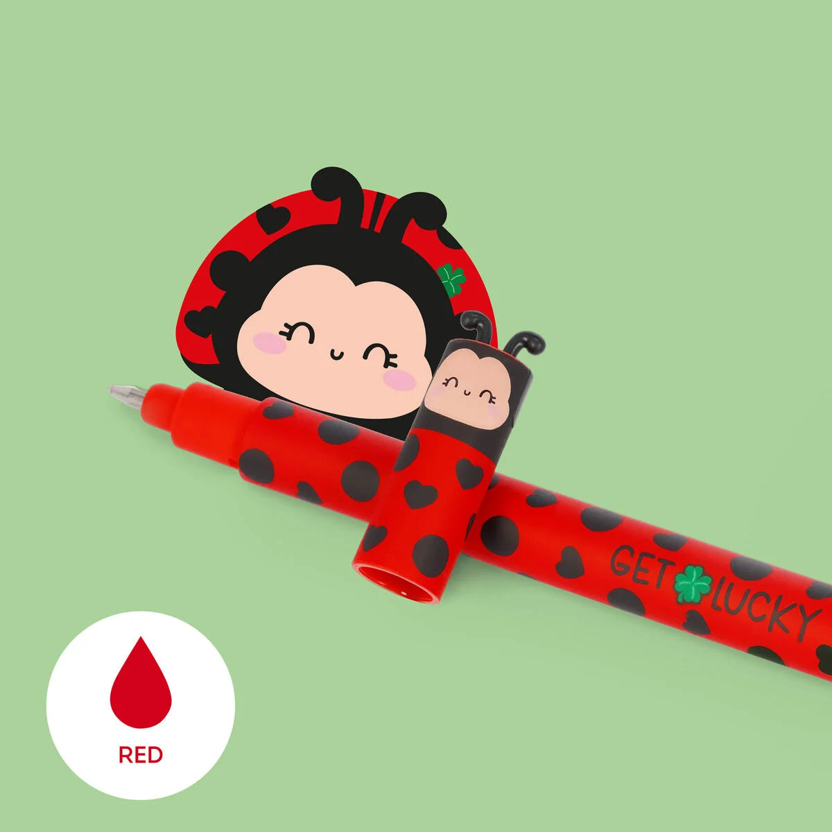 Legami Erasable Gel Pen - Ladybird