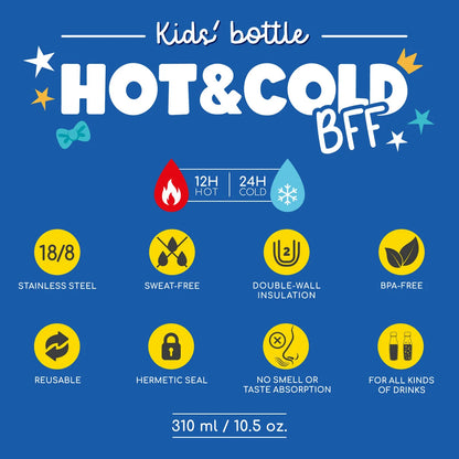 Vacuum Bottle for Kids - Penguin - Hot&Cold BFF