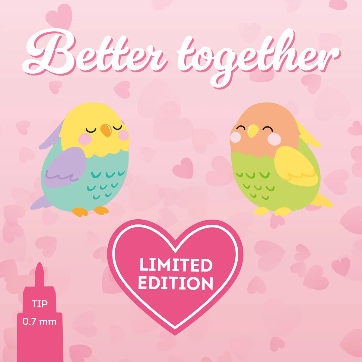 Set of 2 Erasable Gel Pens - Better Together - Legami
